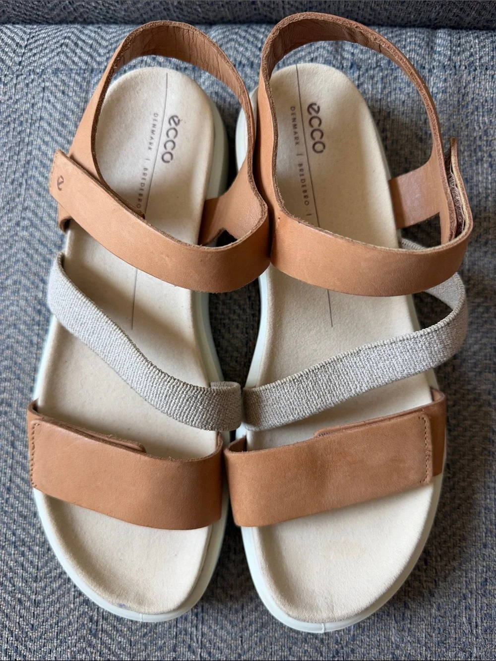 Ecco Flowt Danish Design 2 Band Sandals Size: 40